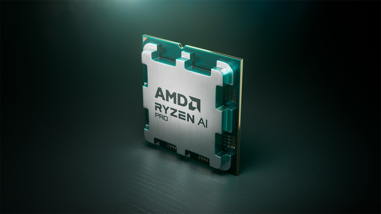 An image of an AMD Ryzen Pro chip. 